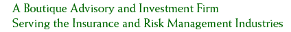 A Boutique Advisory and Investment Firm